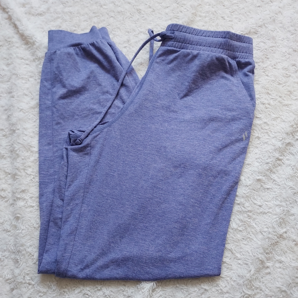 Skechers Heathered Purple Activewear Pants Joggers Small Gym Cozy Comfy Casual